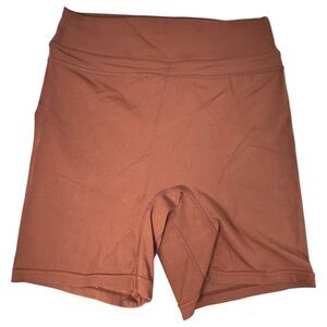 TomTiger Tom Tiger Yoga Shorts Tummy Control High Waist Brown Size Small
